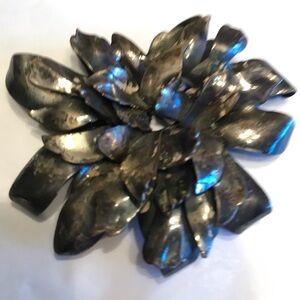 BRUTALIST LARGE METAL FLOWER VINTAGE LATE 1940s